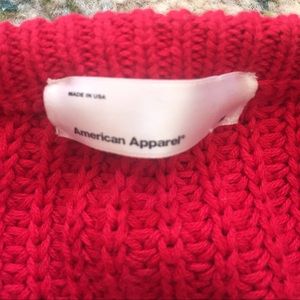 American Apparel Sweaters - American Apparel Made in USA red fisherman sweater American Apparel Sweaters - American Apparel Made in USA red fisherman sweater